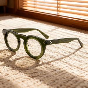 2025ラウンドフレーム軽量ファッション眼鏡ユニセックスクリアレンズ光学眼鏡 - Product Image 1