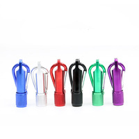 Mini lampe torche LED porte-clés en aluminium, torche super lumineuse, pour le camping en plein air, l'escalade, la maison, cadeau