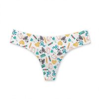 String Shapewear Design bref ensembles femmes Lingerie sous-vêtements femmes le médecin infirmière personnalisé rose traitement médical motif de dessin animé