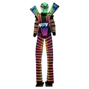 LED <b>Illuminated</b> Costume Stage Performance Unisex Colorful Light Up Suit Props For Festive Events - Product Image 5