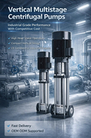 Pompa Tekanan Industri Sentrifugal Vertikal Multistage Stainless Steel untuk Penggunaan Komersial dengan Tekanan Tinggi