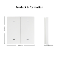 Interrupteur intelligent sans fil Zemismart Tuya Zigbee avec 4 gangs, interrupteur mural à bouton-poussoir, télécommande, minuterie, application Smart Life