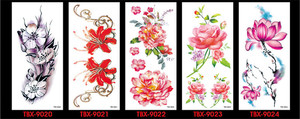 <span class=keywords><strong>Tatuaje</strong></span> Temporal Impermeable para Brazo Tbx, Diseño <span class=keywords><strong>de</strong></span> Rosa y <span class=keywords><strong>Loto</strong></span>, <span class=keywords><strong>Tatuaje</strong></span> Corporal Completo para <span class=keywords><strong>Hombre</strong></span> y Mujer - Product Image 4