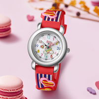 WJ-11495 Montre Enfant à Bracelet en Silicone Motif Dessin Animé Vente en Gros Mignonne Montre-Bracelet à Quartz pour Enfant en Stock Cadeau pour Enfant