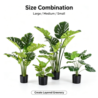 Tanaman Bonsai Artifisial PU Model Turtle Backed untuk Dekorasi Jendela, Nuansa Mewah, Tinggi 50-180cm, untuk Penggunaan di Dalam Ruangan, Ruang Tamu & Rumah