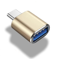 Alliage d'aluminium métal type-c Type c connecteur mâle vers USB 3.0 femelle convertisseur métallique OTG adaptateur