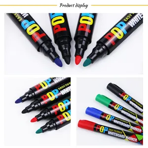 क्लासिक और टिकाऊ सूखी मिटा मार्करों 4 रंग कस्टम व्हाइटबोर्ड काले मार्कर पेन