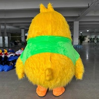 Costume animal de mascotte de poulet géant gonflable en gros pour des événements publicitaires