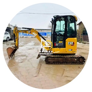 Excavadora CAT 302 usada de Japón de 2 toneladas, microexcavadora CAT 302 CR 302,5 301,5 303 304 305 a la venta, excavadora de jardín pequeña - Product Image 1