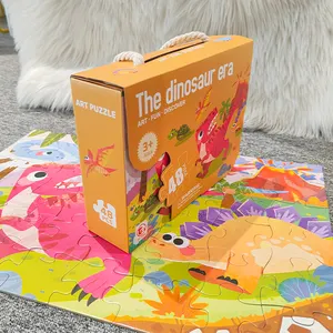 Vente en gros Casse-tête 24 pièces personnalisé Imprimé pour enfants Casse-tête pour enfants DIY Petit Puzzle