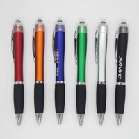 Regalo de marketing de negocios de metal personalizado-Logotipo Lightning para bolígrafo de pantalla táctil Stylus Escritura de 1,0mm para promoción de oficina