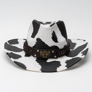 หมวกคาวบอยทรงม้วนลายวัว ขายส่ง ทรงแข็ง ใหม่ สำหรับฤดูร้อน ใส่ได้ทั้งชายและหญิง ป้องกันแสงแดด เหมาะสำห<span class=keywords><strong>รับ</strong></span>ชายหาด สไตล์คาวบอยตะวันตก หมวกฟาง - Product Image 6