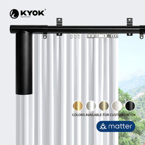 KYOK New Smart Matter <b>Curtain</b> Motor - D-Shape Track Motorized <b>Curtain</b> System for HomeKit/Google Home - Product Image 1