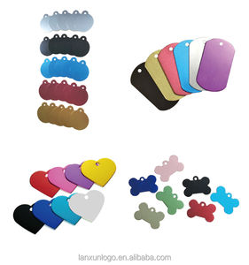 โรงงานผลิตป้ายห้อยคอสุนัขอะลูมิเนียมอัลลอยด์แบบสองด้าน รูปทรงตามสั่ง ปั๊มขึ้นรูป ชุบอโนไดซ์ พิมพ์ซิลค์สกรีน - Product Image 4