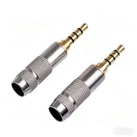 Mini adaptateur jack stéréo 3,5 mm 3/4 pôles avec gaine en PVC, connecteurs audio pour casque Hifi 3,5 mm, DIY pour haut-parleur et microphone