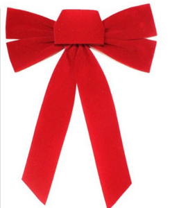 Pita beludru merah Cina pita Natal pita berkabel busur besar beludru busur untuk dekorasi pernikahan liburan Natal - Product Image 4
