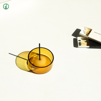 Support de petit bâton d'encens portable en verre pour décoration intérieure au design de style nordique personnalisé Produit spirituel pour bâton