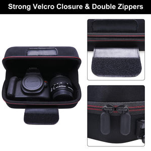 Boîtier pour <span class=keywords><strong>appareil</strong></span> <span class=keywords><strong>photo</strong></span> noir semi-étanche personnalisé en EVA compatible avec l'<span class=keywords><strong>appareil</strong></span> <span class=keywords><strong>photo</strong></span> EOS Rebel T7 / R100 / R50/ R6 Mark II - Product Image 5