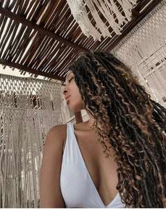 River Locs 14 pouces 18 pouces Faux Locs Afro <span class=keywords><strong>Femme</strong></span> <span class=keywords><strong>Coiffure</strong></span> Crochet avec 24 Tiges Cheveux Synthétiques en Fibre Haute Température - Product Image 2