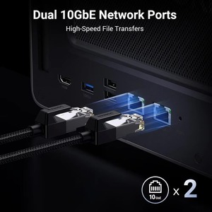 NASync DXP8800 Plus 8 เดสก์ท็อป NAS I5 1235u ซีพียู 10 คอร์ แรม 8GB DDR5  128G SSD เครื่องจัดเก็บข้อมูลเครือข่าย (แบบไม่มีดิสก์) ระบบดิสก์เลส เครือข่าย - Product Image 5