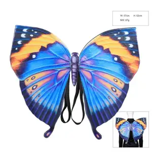 Led Schmetterlingsflügel Mini-Mädchen Weihnachts-Tanz-Show Kunstwerk Riesen erwachsene für Kinder Damen Tanz Federn Neon-Gold mechanischer Flügel