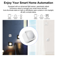 Sensor de Movimiento PIR Inteligente GIRIER con Sensor de Luz Integrado, Compatible con Home Assistant y Tuya Smart Zigbee