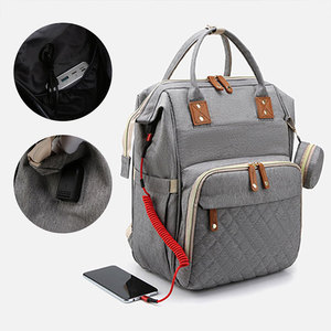 Mochila <span class=keywords><strong>de</strong></span> maternidad transfronteriza, <span class=keywords><strong>cuna</strong></span> portátil para bebé, bolsas <span class=keywords><strong>de</strong></span> almacenamiento multifuncionales, mochila <span class=keywords><strong>de</strong></span> exterior para madre y bebé con USB, venta al por mayor - Product Image 5