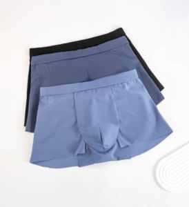Sous-vêtements thermiques pour <span class=keywords><strong>homme</strong></span>, taille haute, sculptant l'abdomen, respirant, tricoté, 100% polyester, maille large, culotte releve-fesses - Product Image 1