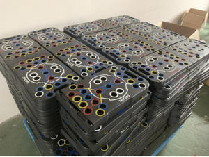 푸시 업 보드 휘트니스 남성과 여성을위한 홈 체육관에서 휴대용 접이식 푸시 업 바 전문 근력 훈련 - Product Image 3