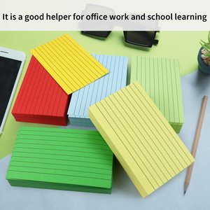 Bulk Wholesale Custom 3x5 Inch 120 Sheets/pack Index Cards Ruled Color <strong>Study</strong> Note Memo <strong>Pads</strong> for Learning School and Office - Product Image 4