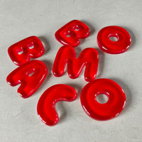 Lettres en gel 3D personnalisées avec logo, lettres en acrylique transparent, lettres en bulle, lettres en acrylique cristallin, lettres en relief, logo de signalisation