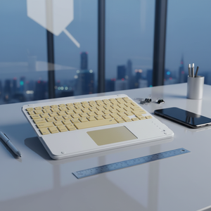 Clavier mini portable rechargeable avec pavé tactile Bluetooth, logo personnalisé, clavier Bluetooth pas cher avec prise en charge multi-gestes - Product Image 1