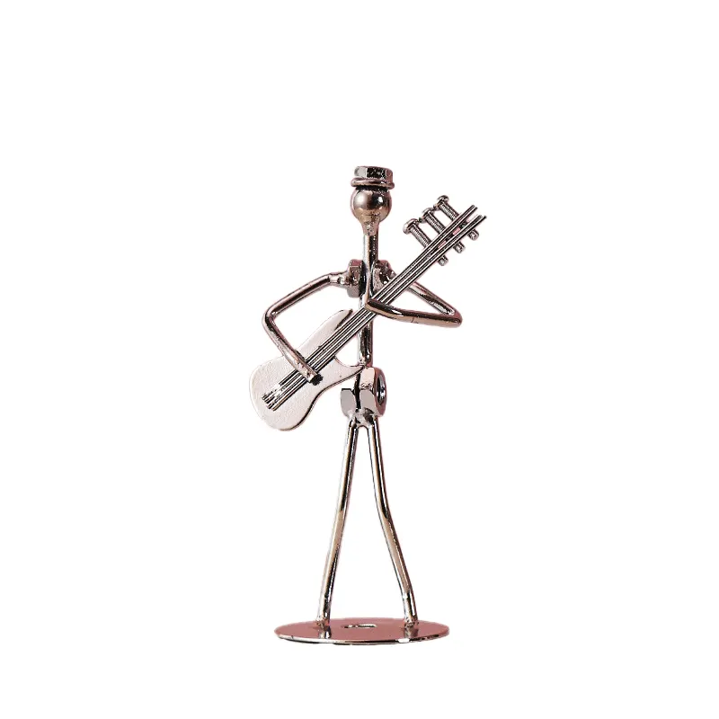 Offre Spéciale Creative Metal Crafts Figurine Musique Sculpture Band pour la décoration de la maison