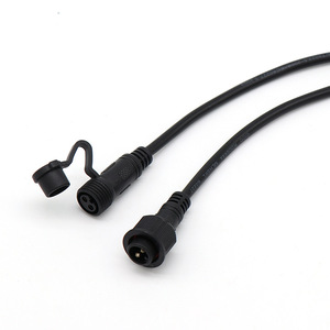 Câble connecteur M12 avec capuchon anti-poussière étanche 2 3 4 5 6 7 8 cœurs pour éclairage LED, alimentation CC, en PVC - Product Image 3