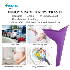Dispositif d'urination féminin pratique en silicone Furuize, urinoir portable <span class=keywords><strong>pour</strong></span> femmes, entonnoir <span class=keywords><strong>pour</strong></span> <span class=keywords><strong>faire</strong></span> <span class=keywords><strong>pipi</strong></span> <span class=keywords><strong>debout</strong></span>, entonnoir réutilisable <span class=keywords><strong>pour</strong></span> femmes - Product Image 6