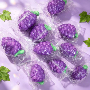 Top Popular Jumbo Fruit Grape <b>Squishy</b> Toy Scented Slow Rebound Squeeze Toy Stress Relief Decompression Toy For Kid Adults Relax - Product Image 3