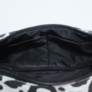 Custom Cow Pattern Canvas Crossbody Bag Moon Shape Sling Shoulder Durable Travel <b>Zip</b> <b>Pouch</b> Lady Portable Fashion Women's - Product Image 3