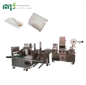 Customized stainless steel automatic high speed milk tea straw packing machine