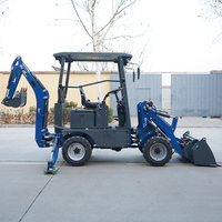 Mini-chargeuse-pelleteuse compacte multifonctionnelle de 0,5 tonne pour travaux de terrassement légers à domicile, dans le jardin ou à la ferme