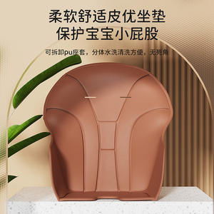 Silla alta plegable multifuncional para bebé, ajustable en altura, portátil, con bandeja <span class=keywords><strong>y</strong></span> cesta de almacenamiento para 0 a 12 meses - Product Image 3