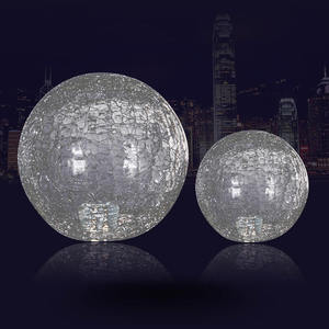 <span class=keywords><strong>Globe</strong></span> en verre craquelé <span class=keywords><strong>remplacement</strong></span> couvercles ronds boule abat-jour lumière extérieure pour luminaires muraux de plafond lampadaires lampadaires - Product Image 1