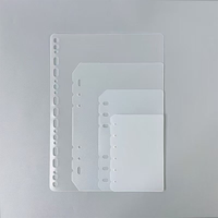Séparateurs de classeur à 6 anneaux en PP, onglets d'indexation pour feuilles mobiles A4 B5 A5 A6 A7, organiseur de documents, insert pour agenda