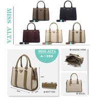 Tas Wanita Grosir Desainer Kustom Mewah Bahan Kulit PU Tas Tangan untuk Penggunaan Sehari-hari Layanan Profesional OEM ODM