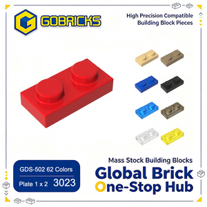 Gobricks GDS-502 Piezas de Bloques de Construcción -6225 PLACA 1x2 3023 Placa de Construcción Delgada 1x2 Venta al por Mayor Bloques de Construcción Compatibles - Product Image 1