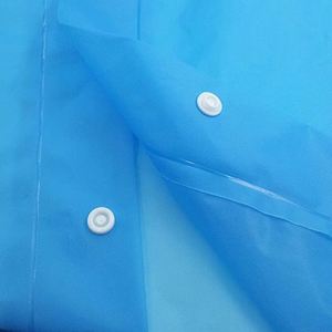 Customized Logo Printed Eco Friendly Biodegradable Windproof Breathable Fashionable Disposable EVA Waterproof <b>Raincoat</b> for - Product Image 4