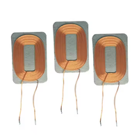 Bobine de réception sans fil à charge rapide standard Qi pour téléphone portable, certifiée RoHS, dimensions personnalisables, inductance 125C