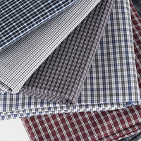 Tissu de Chemise Natté Teint en Fil avec Effet Flammé, Design Moderne 45TC