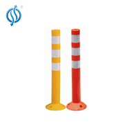 Poteau de sécurité routière flexible pour allée, poteau de signalisation réfléchissant, piquet de sécurité, marqueur en plastique, barrière, guide en caoutchouc