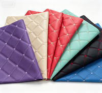 Rouleau de cuir synthétique PU pour housses de siège de voiture, en cuir PVC extensible à épaisseur personnalisable, avec motifs brodés et gaufrés effet litchi