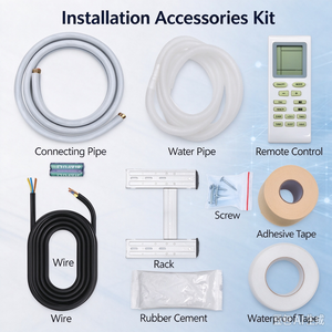 Aire Acondicionado Split de Pared de 18000 BTU, 2 Toneladas, Unidad de Aire Acondicionado con Función de Calefacción y Refrigeración, 110V 220V, para Uso Doméstico - Product Image 6